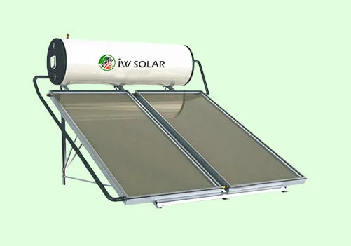 Integrative flat panel solar water heater