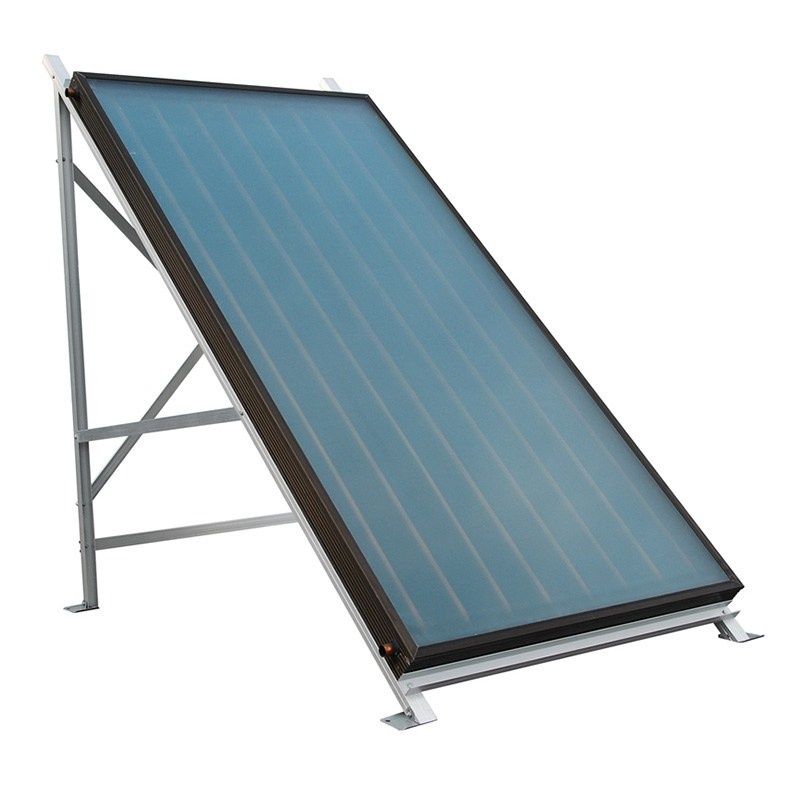Flat plate solar collector iW-F, 2000x1000x80mm blue titanium absorber